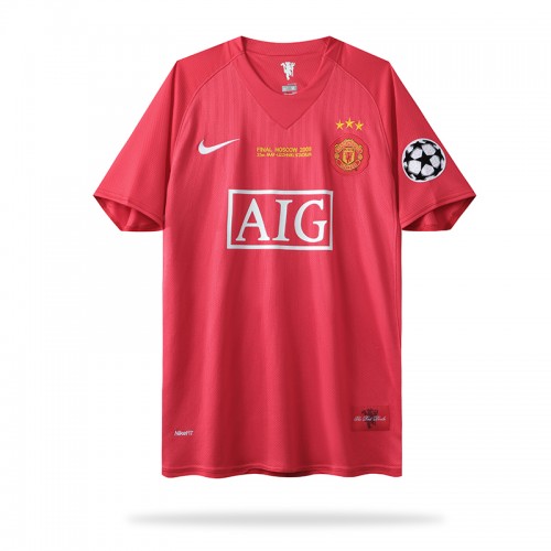 2008 Manchester united Home Euro Three Stars